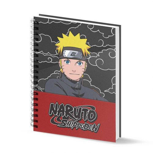 Naruto Shippuden A4 négyzetrácsos spirál füzet