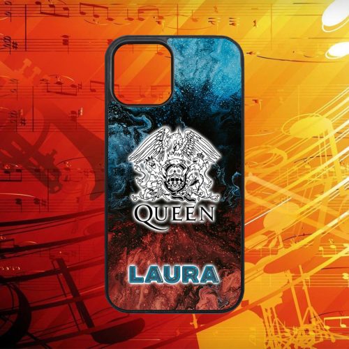 Egyedi nevekkel - Queen ikon logo - iPhone tok 