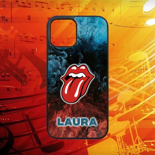 Egyedi nevekkel - The Rolling Stones logo - iPhone tok 