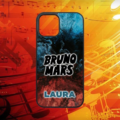 Egyedi nevekkel - Bruno Mars logo - iPhone tok 