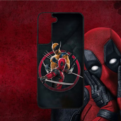 Deadpool és Rozsomák kerek logó - Samsung tok