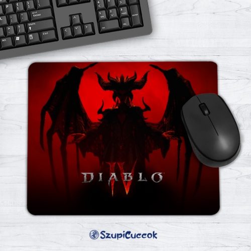 Diablo IV. Lilith siluette hajlékony egérpad