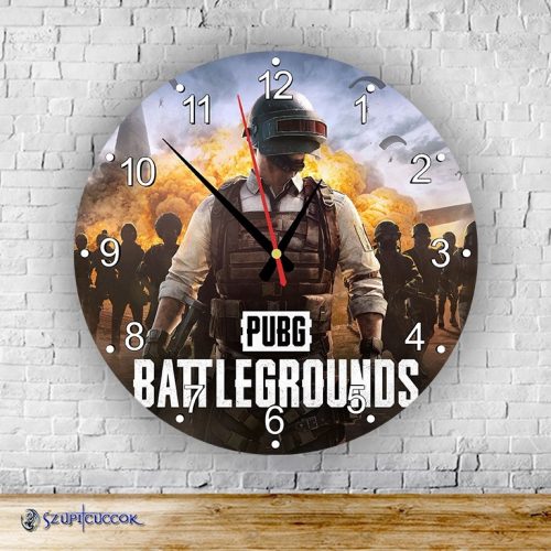 PlayerUnknown's Battlegrounds kör alakú üveg falióra