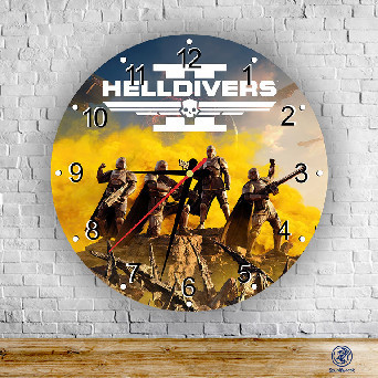 Helldivers 2 üveg falióra