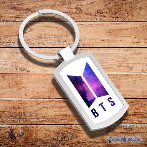 BTS Galaxy logó fém kulcstartó