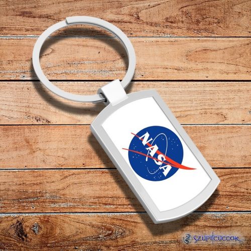 Nasa logó fém kulcstartó