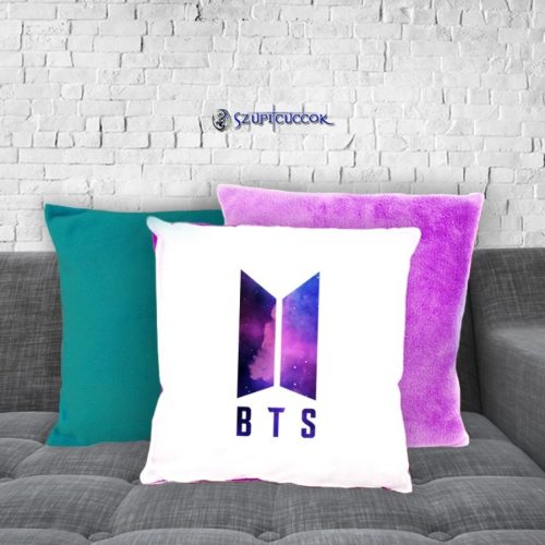 BTS Galaxy logó plüss párnahuzat (több színben)