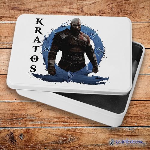 God of War - Kratos fém szendvicsdoboz (tároló doboz)