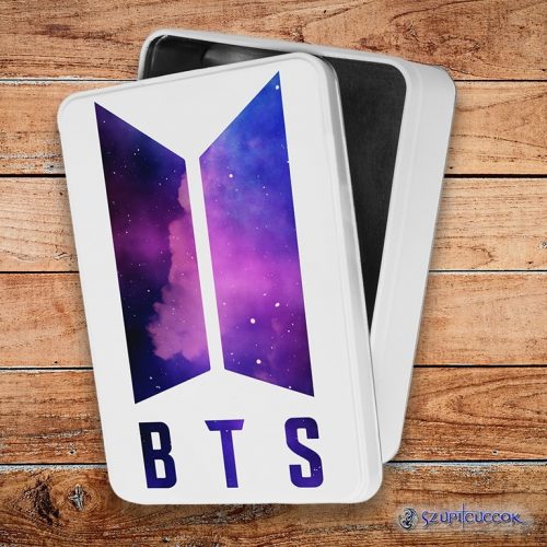 BTS Galaxy logó fém szendvicsdoboz (tároló doboz)