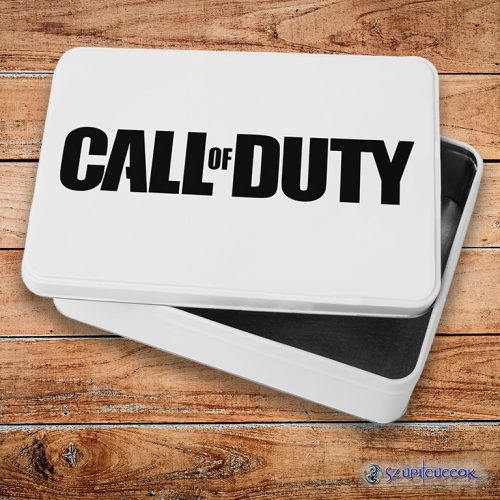 Call of Duty logo fém szendvicsdoboz (tároló doboz)