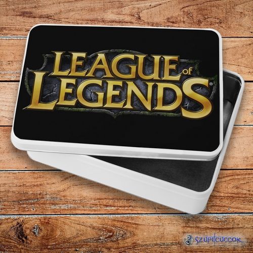 League Of Legends logó fém szendvicsdoboz (tároló doboz)