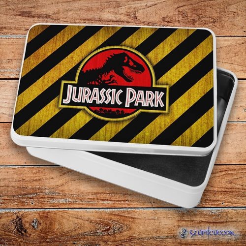 Jurassic Park fém szendvicsdoboz (tároló doboz)