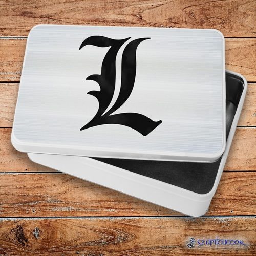 Death Note - L symbol fém szendvicsdoboz (tároló doboz)