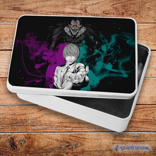 Death Note - Kira és Ryuk fém szendvicsdoboz (tároló doboz)