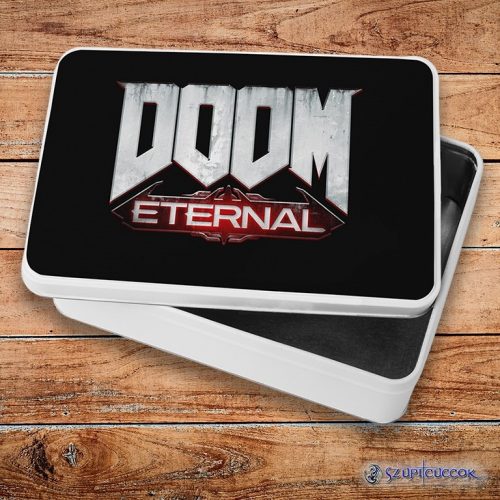 Doom - Eternal logo fém szendvicsdoboz (tároló doboz)