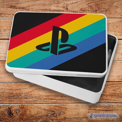 Playstation retro fém szendvicsdoboz (tároló doboz)