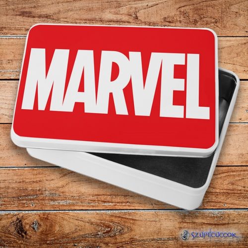 Marvel logó fém szendvicsdoboz (tároló doboz)