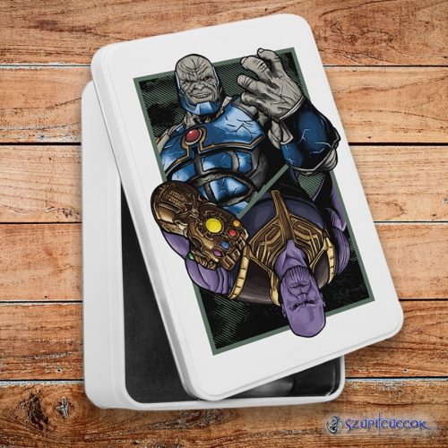 Marvel Bosszúállók Thanos vs. Darkseid fém szendvicsdoboz (tároló doboz)