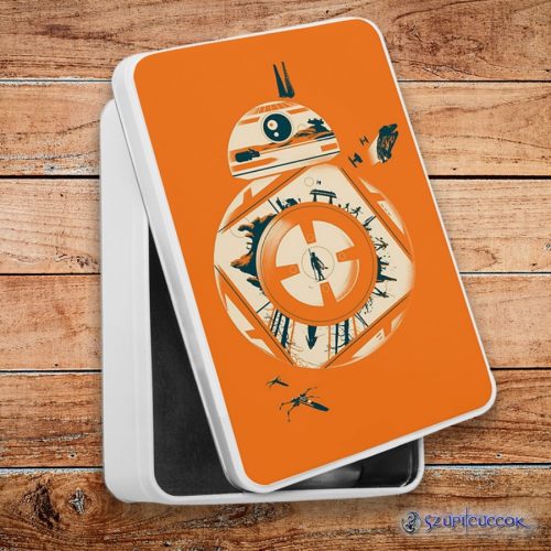 Star Wars retró BB8 fém szendvicsdoboz (tároló doboz)