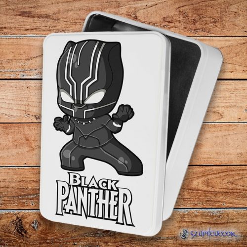 Black Panther Chibi fém szendvicsdoboz (tároló doboz)