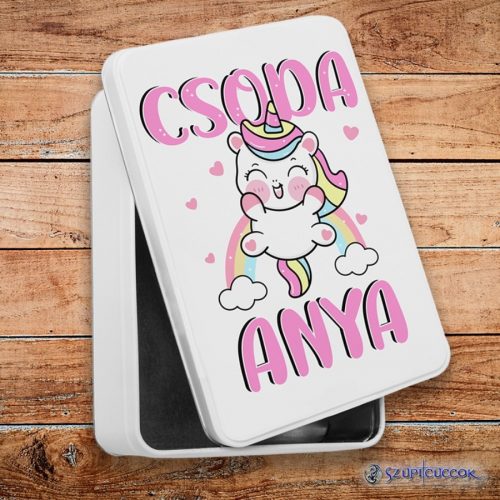 Csoda Anya fém szendvicsdoboz (tároló doboz)