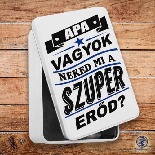 Apa vagyok neked mi a szuper erőd? szendvicsdoboz (tároló doboz)