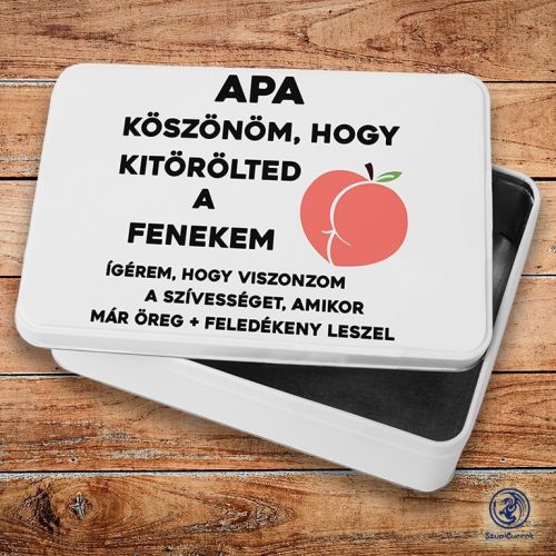 Apa Köszönöm, hogy kitörölted a fenekem szendvicsdoboz (tároló doboz)